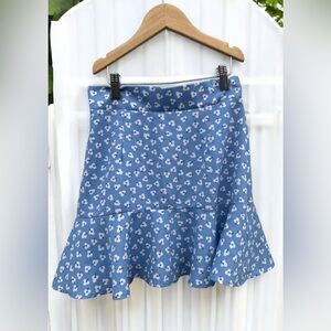 altar’d state blue flowers print skirt